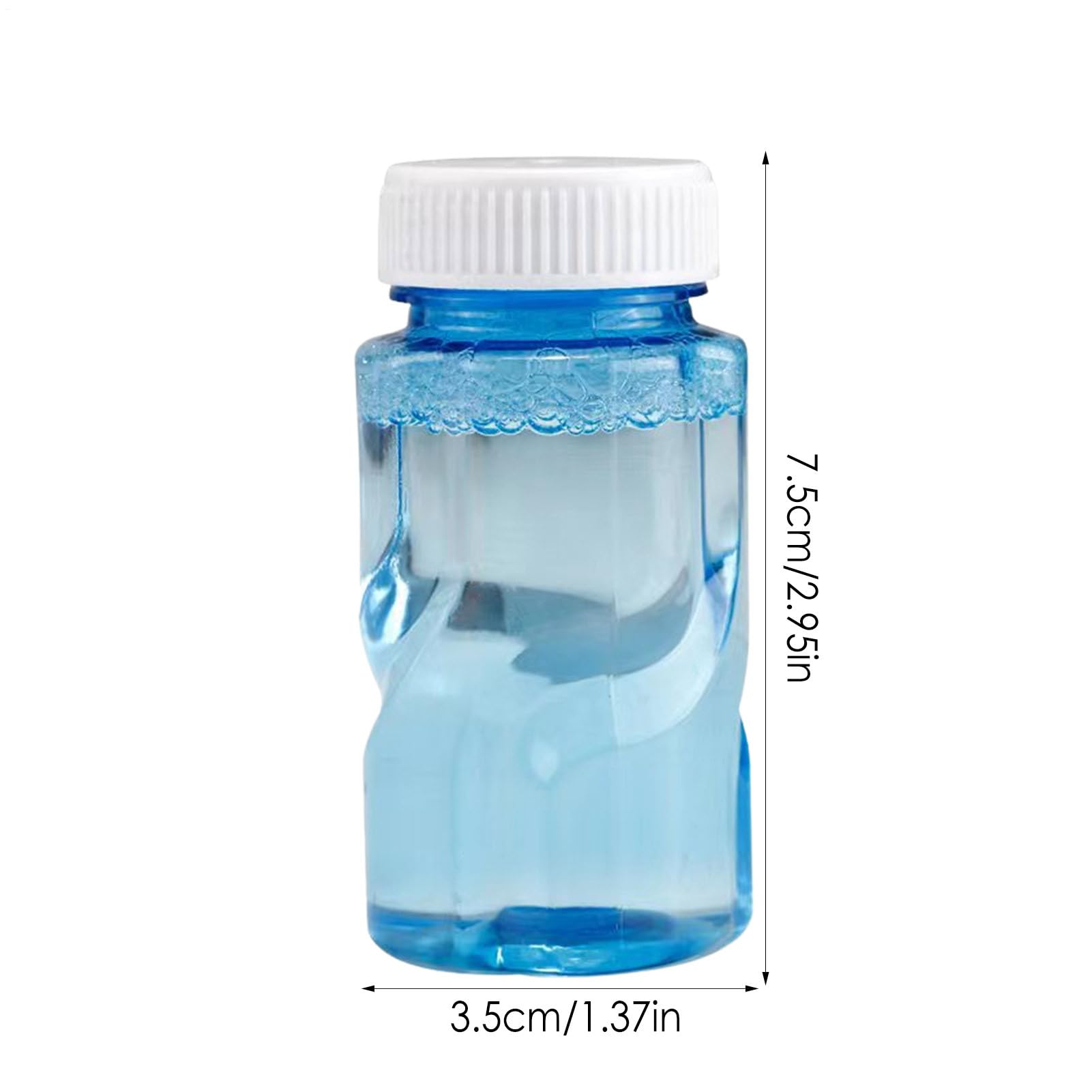 Solution de Recharge à Bulles de 50 ML, 2 liquides à Bulles pour Pistolets à Bulles avec flacons faciles à Verser, Formule concentrée Amusante avec Jeu sûr et Vibrant pour en Plein air fête de