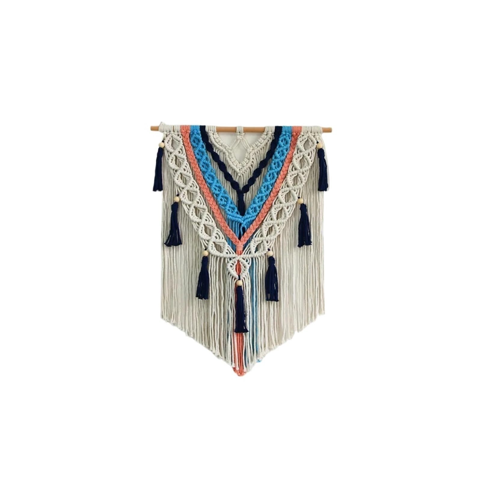 FGUJSUR Tapestry Wall Hanging Hand-woven Craft Cotton Macrame Wall Hangings Tapestry Art Home Decor For Living Room Apartment(Color 02)