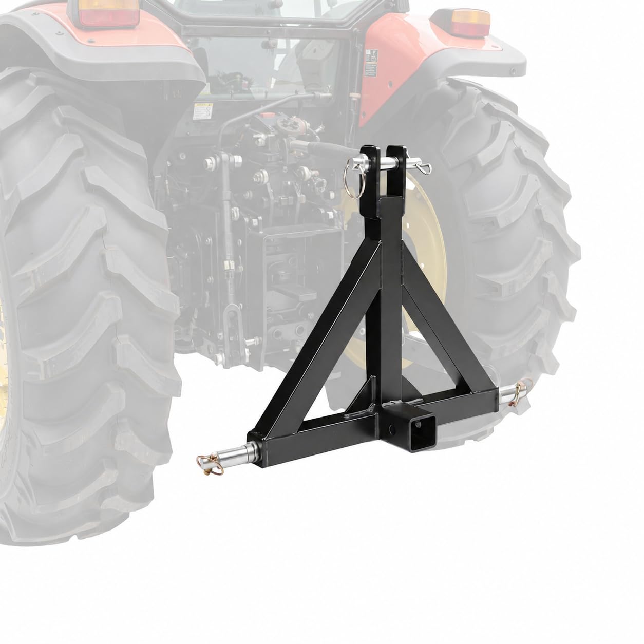 Anhängerkupplung Traktor, 3-Punkt Aufnahme Ackerschiene Kat 2 mit 2" Kugelkopf,Traktor Schlepper Ackerschiene mit Dreipunktaufhängung, Robuste Anhängerkupplungen aus Eisen für Anhänger