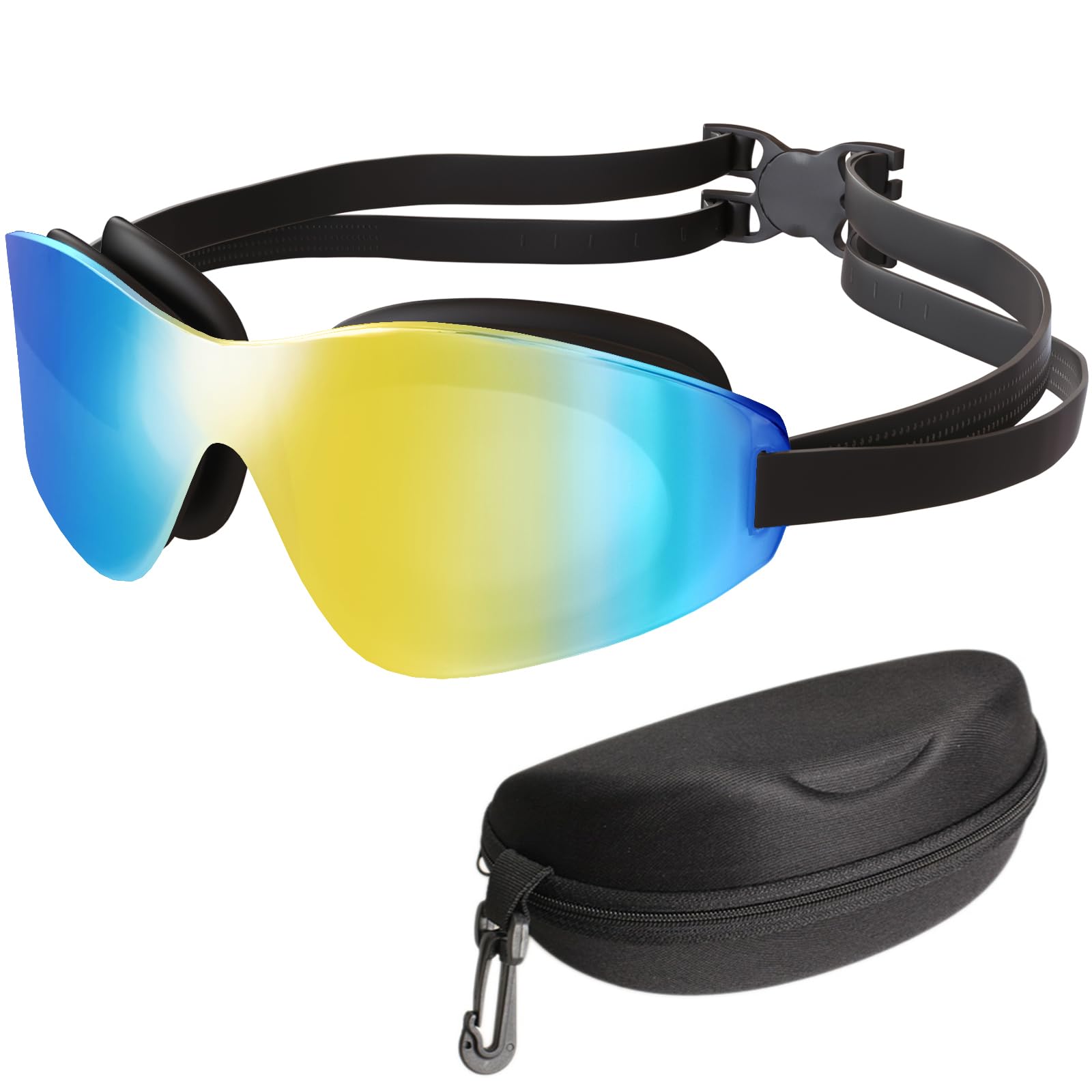 Tripsky Swim Goggles, Rimless polarized swimming goggles for Adult Men Women Youth (Aqua - Streamline Performance)