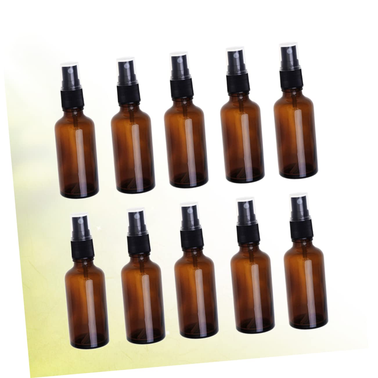 Happyyami Flaconi Spray in Vetro Marrone 20ml, Set da 20 Pezzi Riutilizzabili per Oli Essenziali e Cosmetici, Leggeri e Pratici per Viaggi e Uso Quotidiano