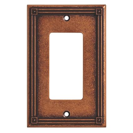 135767 Ruston Single Decorator Wall Plate / Switch Plate / Cover