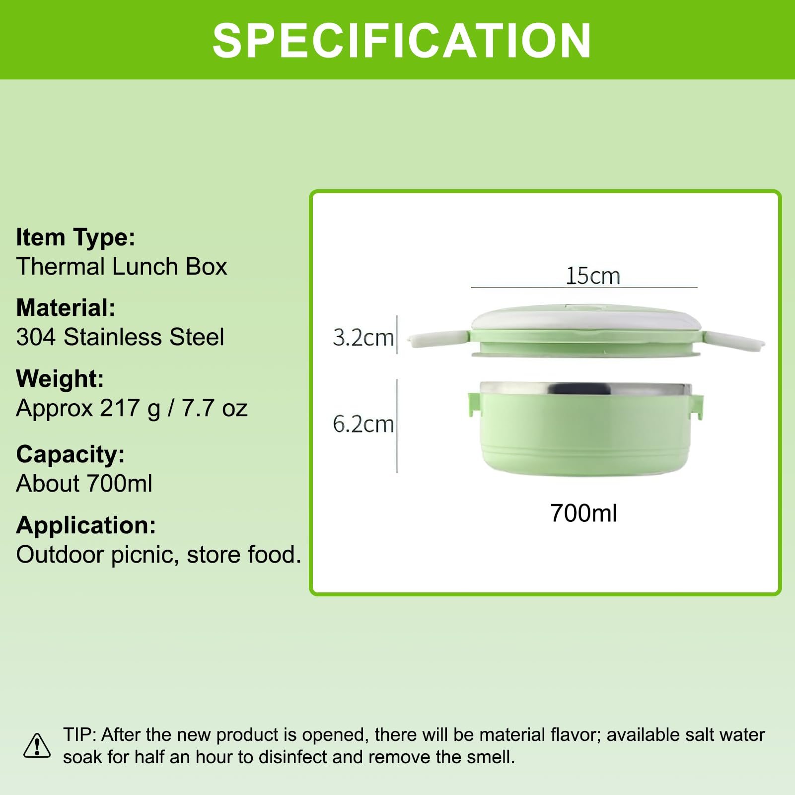 Boîte à Bento Isolée Portable-boîte à Déjeuner Thermique En Acier Boîte à Bento Isolée Portable-boîte à Déjeuner Thermique En Acier