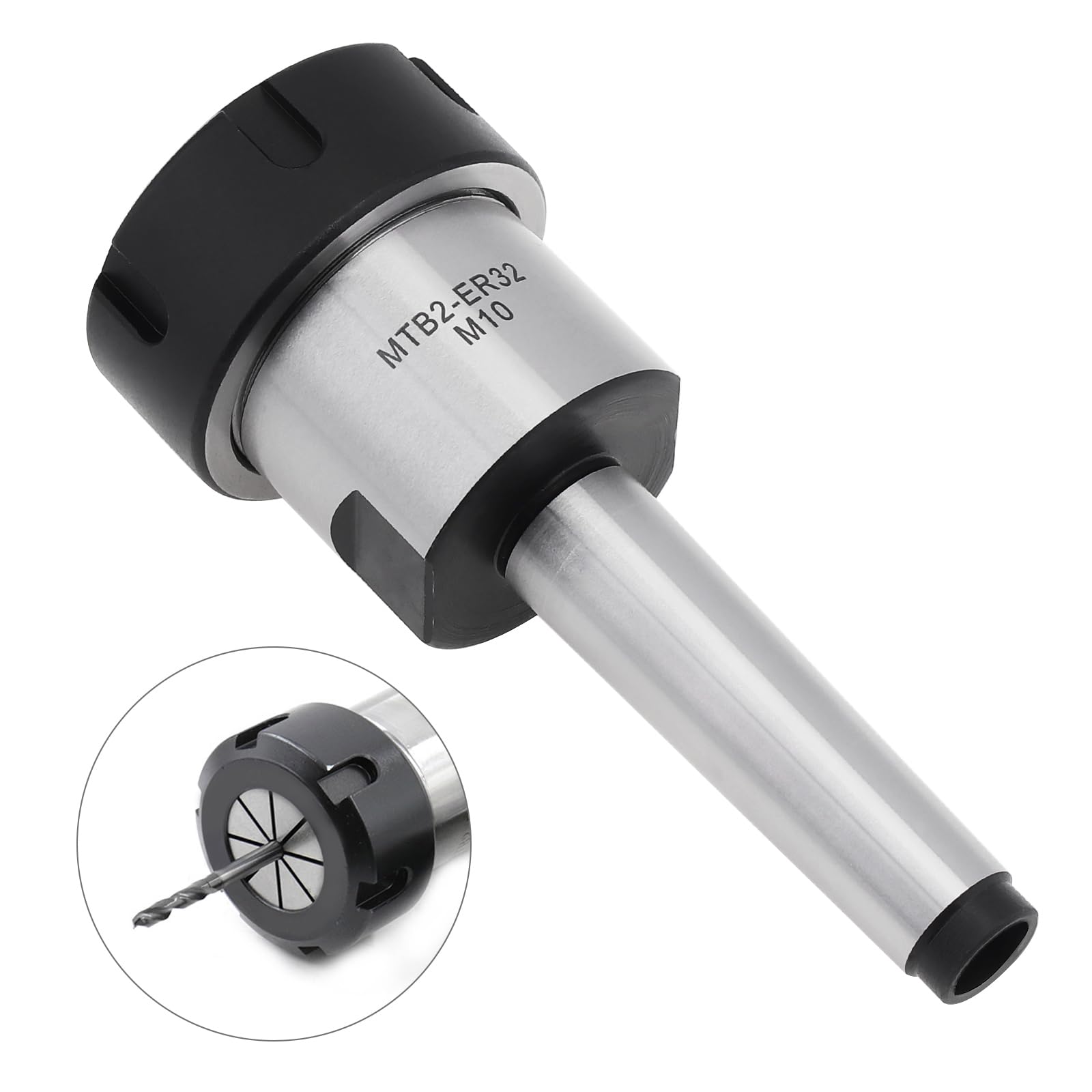 Amazon.com: CLAHJQX MTB2 ER32UM M10 Morse Cone Collet Chuck