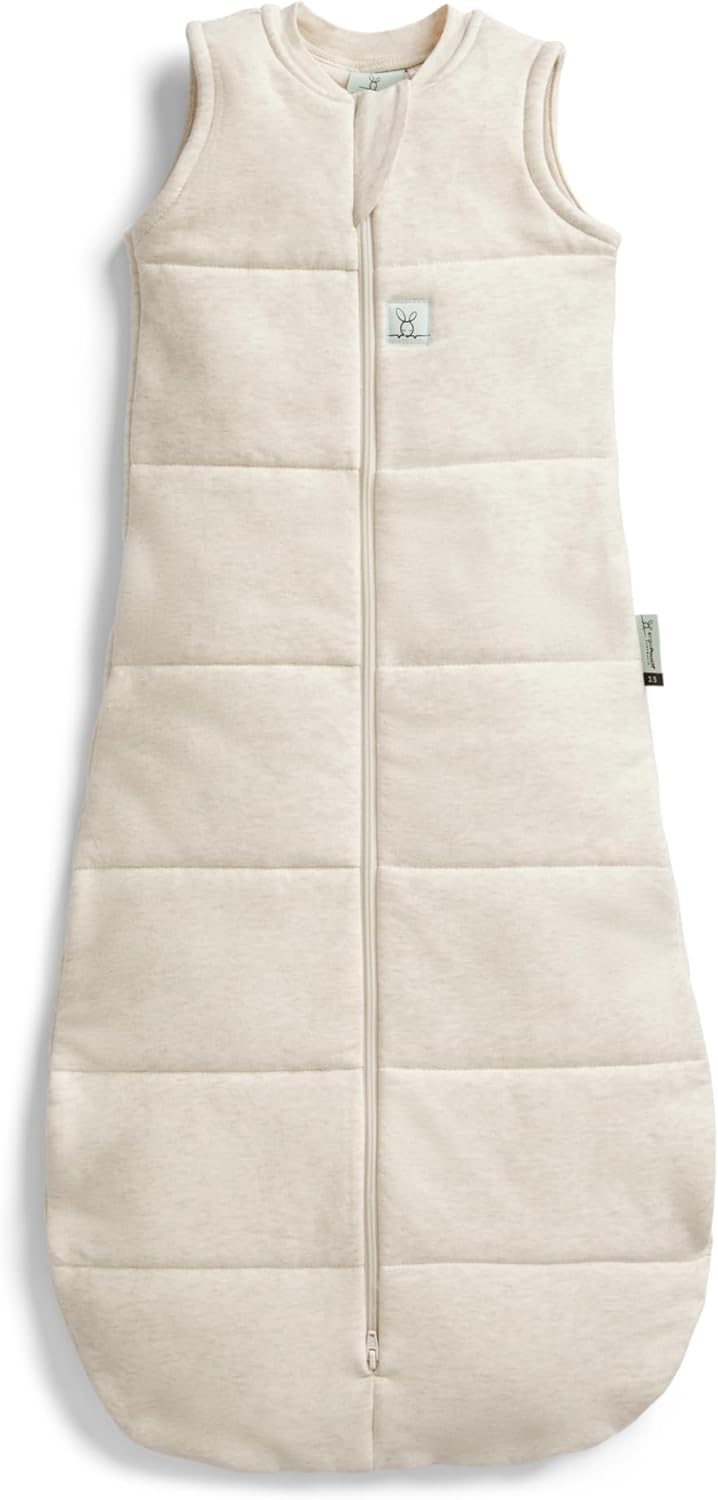 ergoPouch 2.5 Tog Jersey Sleeping Bag – Arms-Out Baby Sleep Sack, Ideal Transition from Swaddling, Slim Fit Keeps Baby Secure & Comfortable, Soft Breathable Fabric (3-12 Months, Oatmeal Marle) ergoPouch 2.5 Tog Jersey Sleeping Bag – Arms-Out Baby Sleep Sack, Ideal Transition from Swaddling, Slim Fit Keeps Baby Secure & Comfortable, Soft Breathable Fabric (3-12 Months, Oatmeal Marle)