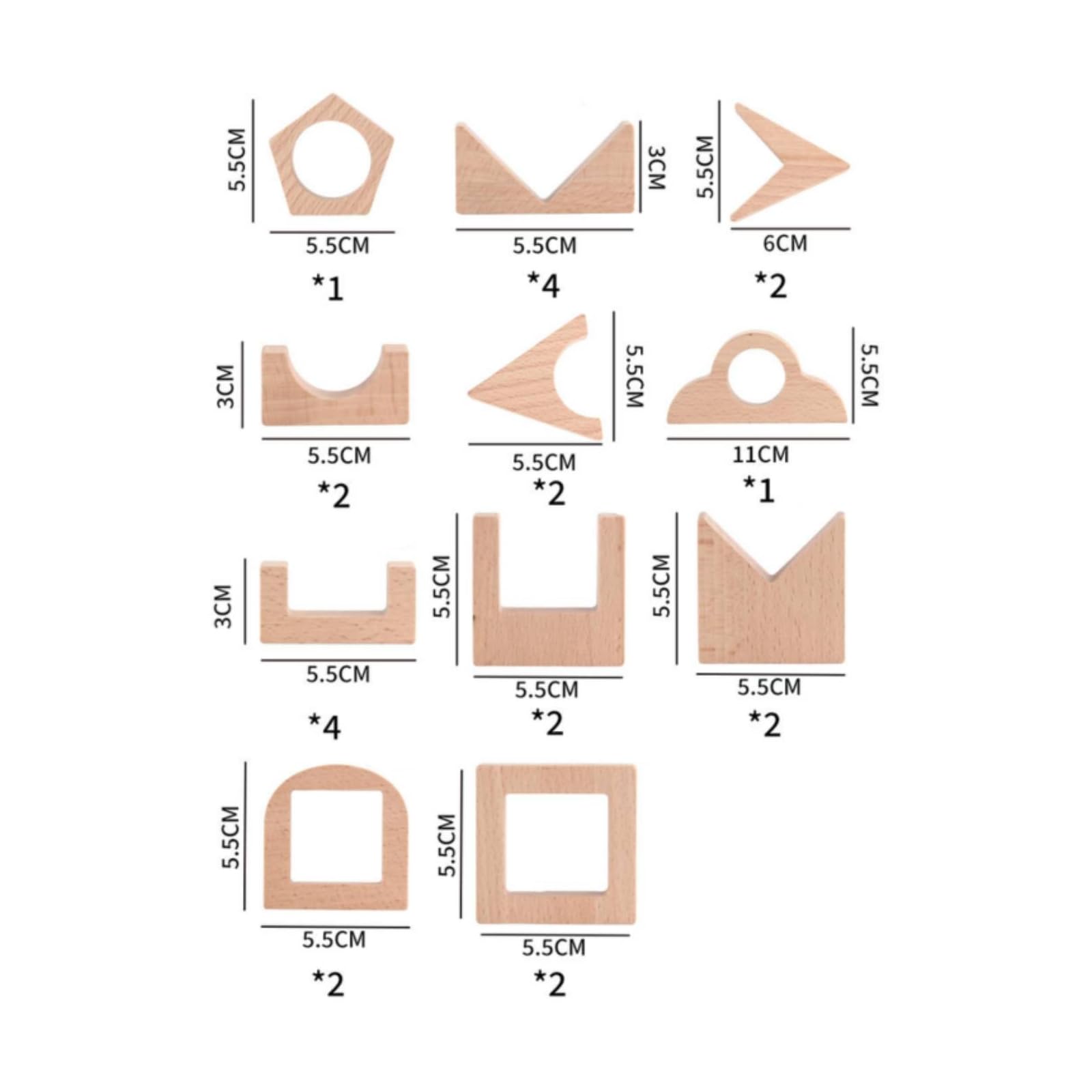 Gioco di Chiaroscuro Educativo Forme Geometriche Assortite, Curvo, Impilabili, Giocattoli, per Asilo