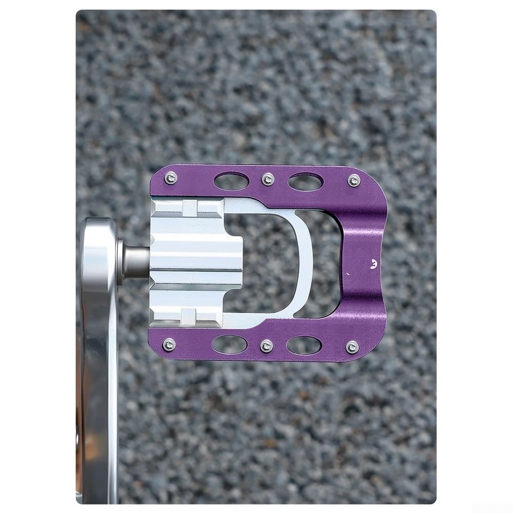 Pedali per bicicletta in lega di alluminio per biciclette pieghevoli a 3 cuscinetti, piattaforma antiscivolo, design impermeabile, leggeri e stabili per una guida sicura in qualsiasi condizione
