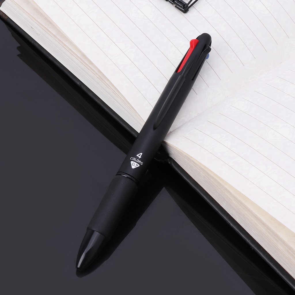 Multicolor 4 in 1 Ballpoint Pen 0 7mm Red Green Blue Refill School Office Supply — view 8