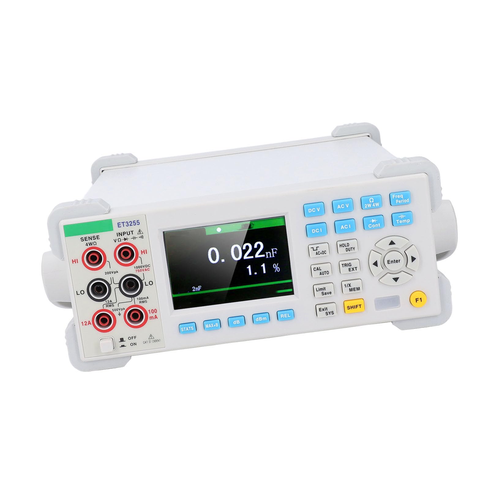 Desktop-Multimeter, digitales Tisch-Widerstands-Kapazitätsmessgerät, 3,5 Zoll, hochauflösendes Display, AC-DC-Strom-Spannungsmessung für Laboratorien, Fabriken, Radio-Enthusiasten