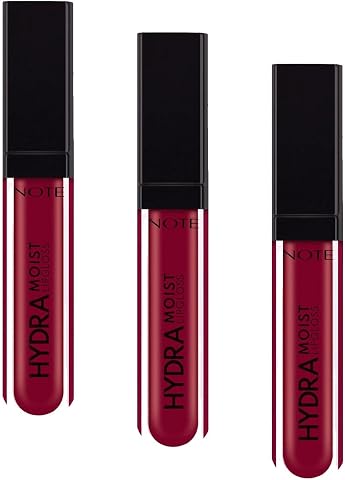 Note Cosmetics Hydramoist Lipgloss Nemlendirici Dudak Parlatıcısı - 10 Love Whisper - Bordo (3 paketi)