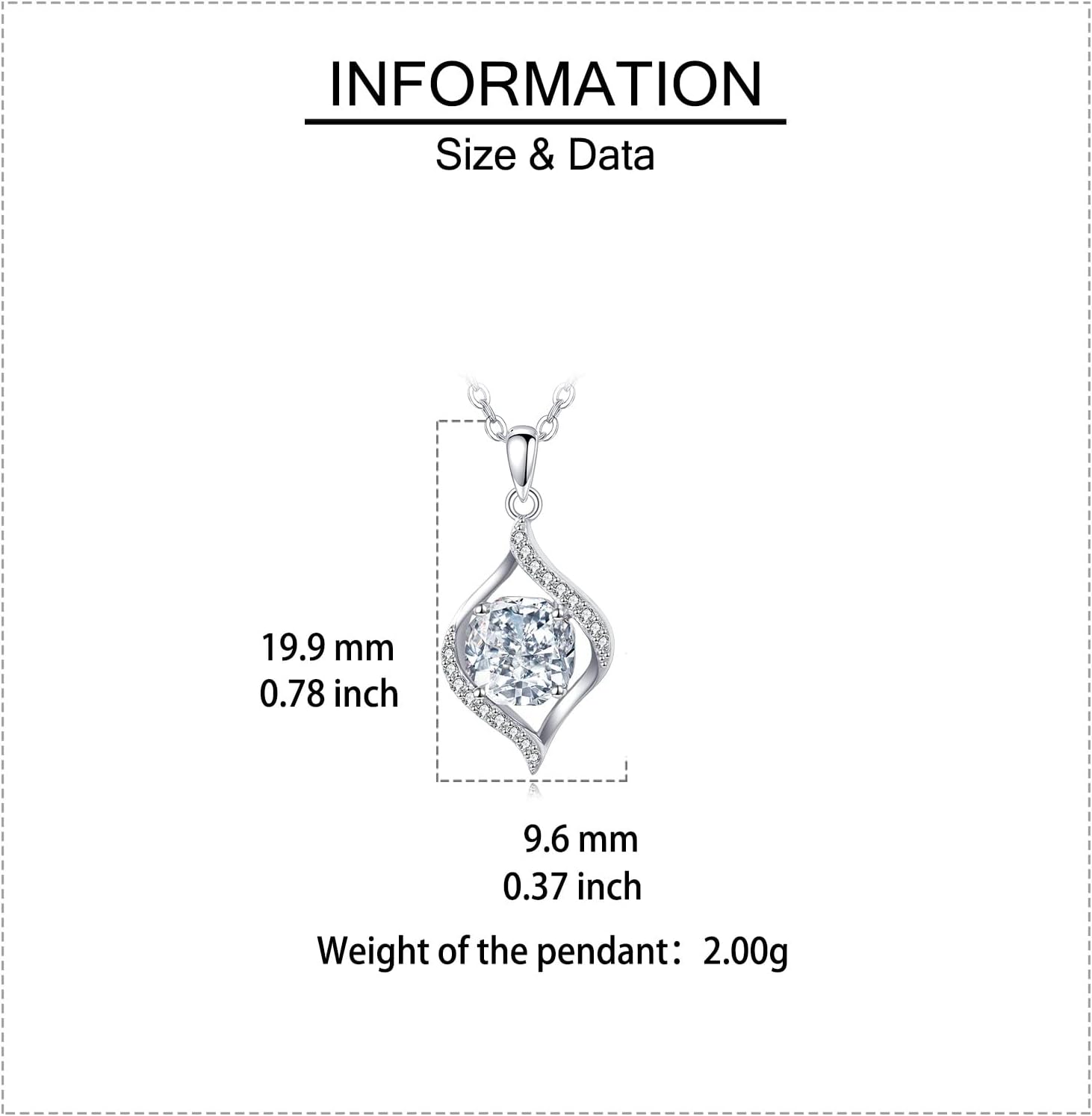 1ct Cushion Cut Moissanite Necklace for Mom Solid 10k 14k 18k Gold Moissanite D Color VVS1 Tiny Necklace Mother Day Memorial For Grandma Wife Lover - Image 4