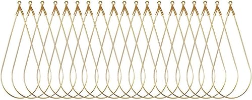 KOICCVQQ Pendientes de gota de agua creativos DIY con cuentas de lágrima, aretes de aro de búsqueda de componentes accesorios Europa América estilo