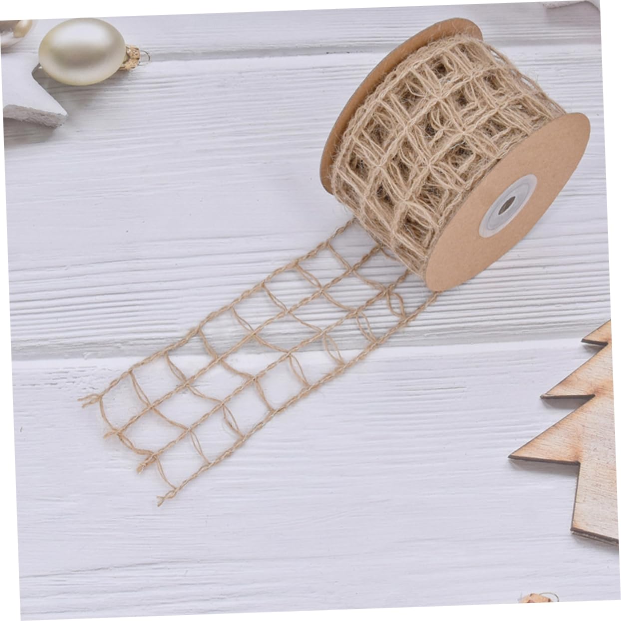 Tofficu 4stücke Burlap Geschenkband Mit Draht Fach Lagig Robustes Material Für Weihnachtsdeko Diy Bastelprojekte Blumensträuße Und Geschenkverpackungen
