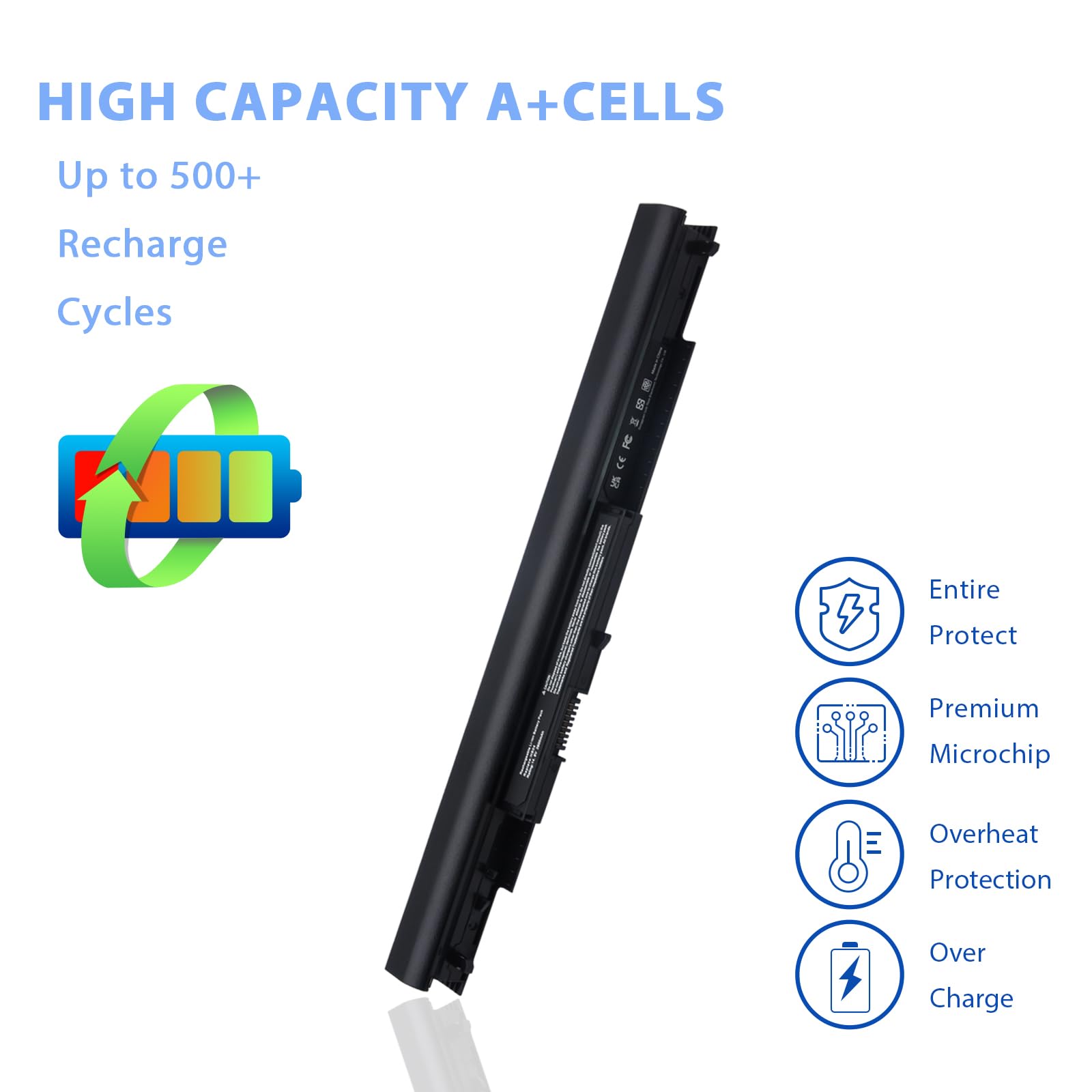 Batterie HS04 HS03 Compatible avec HP 807957-001 HSTNN-IB7B/LB6V 250/255/240 G4/G5 340/346/348 G3