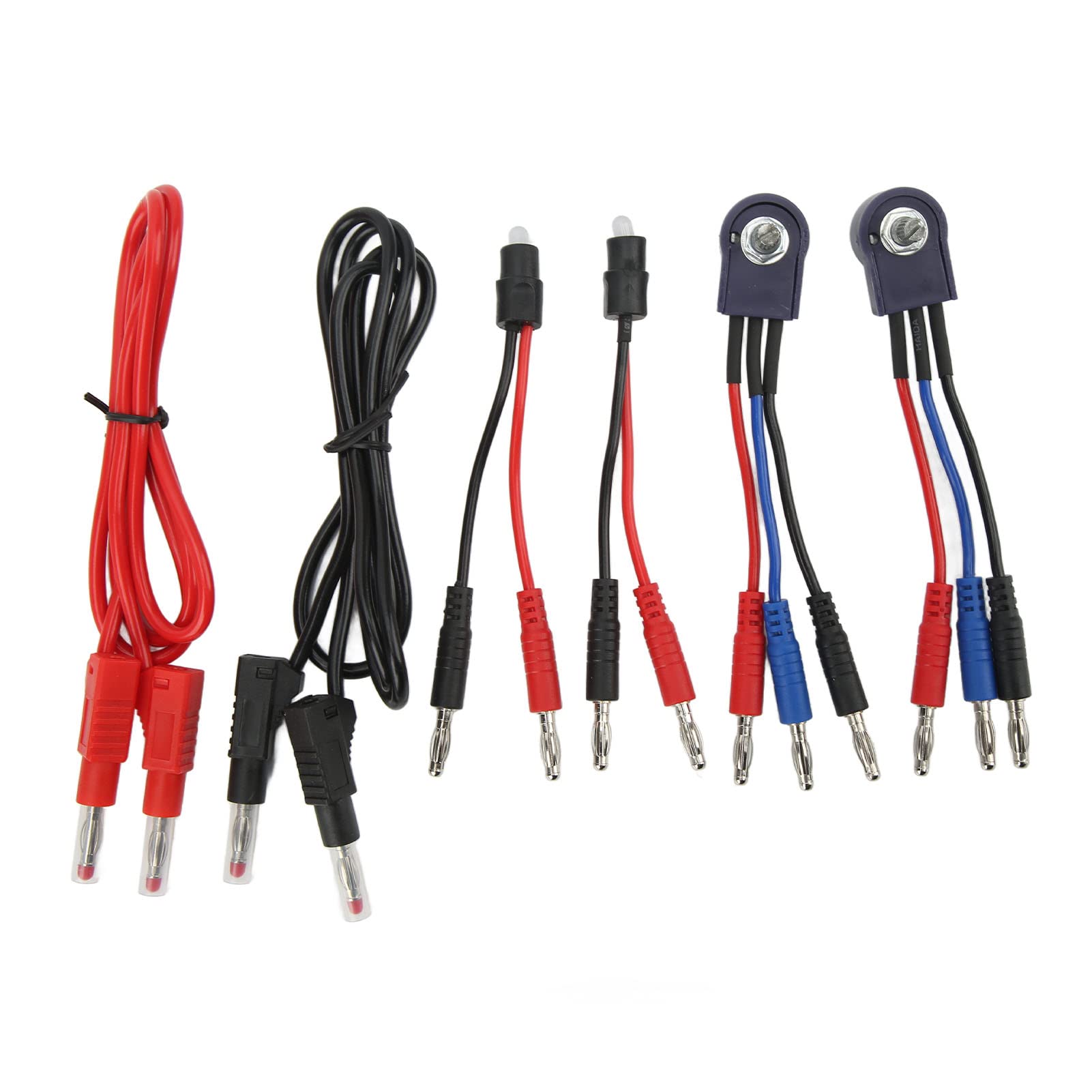 Yctze Kfz-Schaltkreis-Messleitungen-Set, Professionelles Multimeter, Elektrische Tester, Diagnosewerkzeuge, Auto-Kabelverbinder, Adapterkabel mit Tragetasche für Europäische,