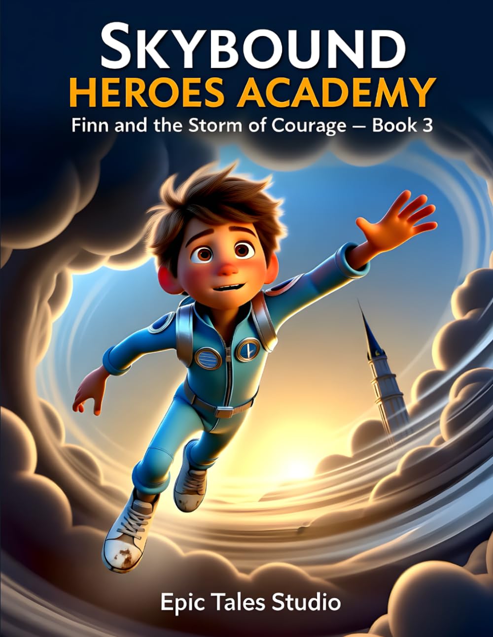 Skybound Heroes Academy: Finn and the Storm of Courage – Book 3: Sky-Powered Journey Where Fear Turns Into Heroic Courage