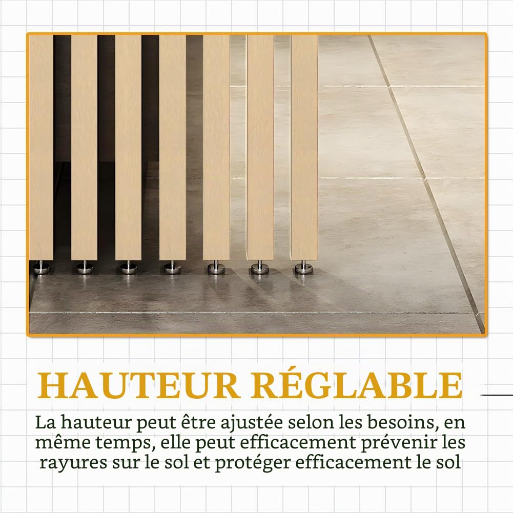 Générique Cloison EE Séparation Bois, Cloison Séparation Poteau Intérieur, Separation de Piece pour Entrée, Restaurant, Bureau, Colonne Décoration(Natural-1 Pcs,155cm)
