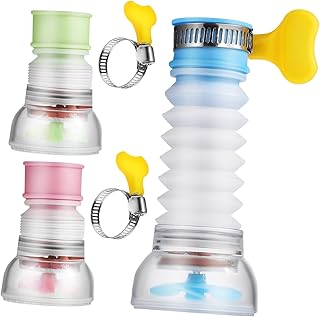 DOITOOL 3pcs Faucet Filter Showerhead Extender Shower Strainer Bathtub Faucets Water Saving Aerator Water Strainer Bathtub Extender Activated Carbon to Rotate Small Tools Plastic