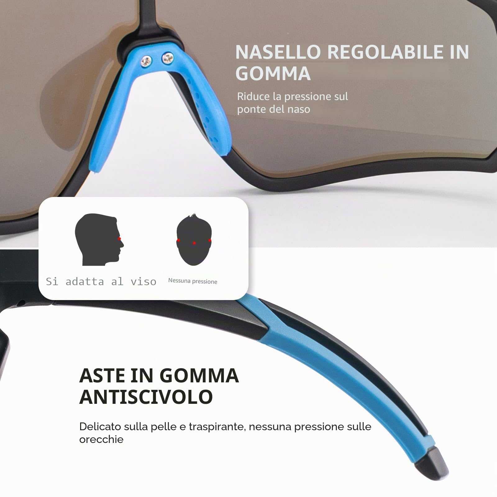 ROCKRBOS Casco Bambini Integrale con Mento Rimovibile + Occhiali Polarizzati UV400 – Set Protezione per MTB e BMX, Dimensioni Regolabili per Bambini e Ragazzi