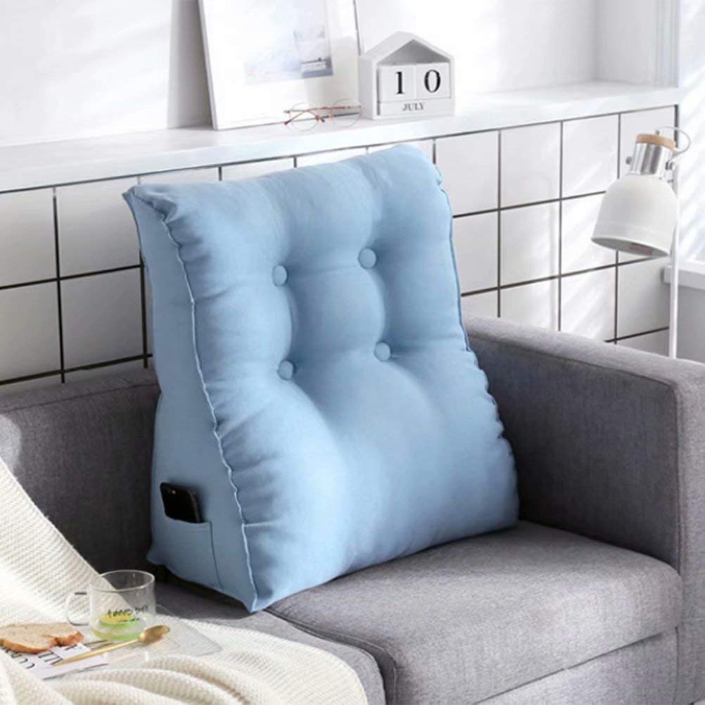 Z-one Cuscino Posteriore, Lombare Cuscino Lettura cuscinoa Forma di Cuneo Cuscino per Divano Letto Sedia da Ufficio da Casa Perfetto per Riposare,Resto Cuscini Cerniera Rimovibile