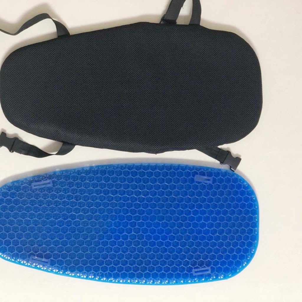 Motorcycle Seat Cushion Large Motorcycle Gel Seat Pad for Long Rides Breathable –Universal Fit for Motorcycles, ATVs