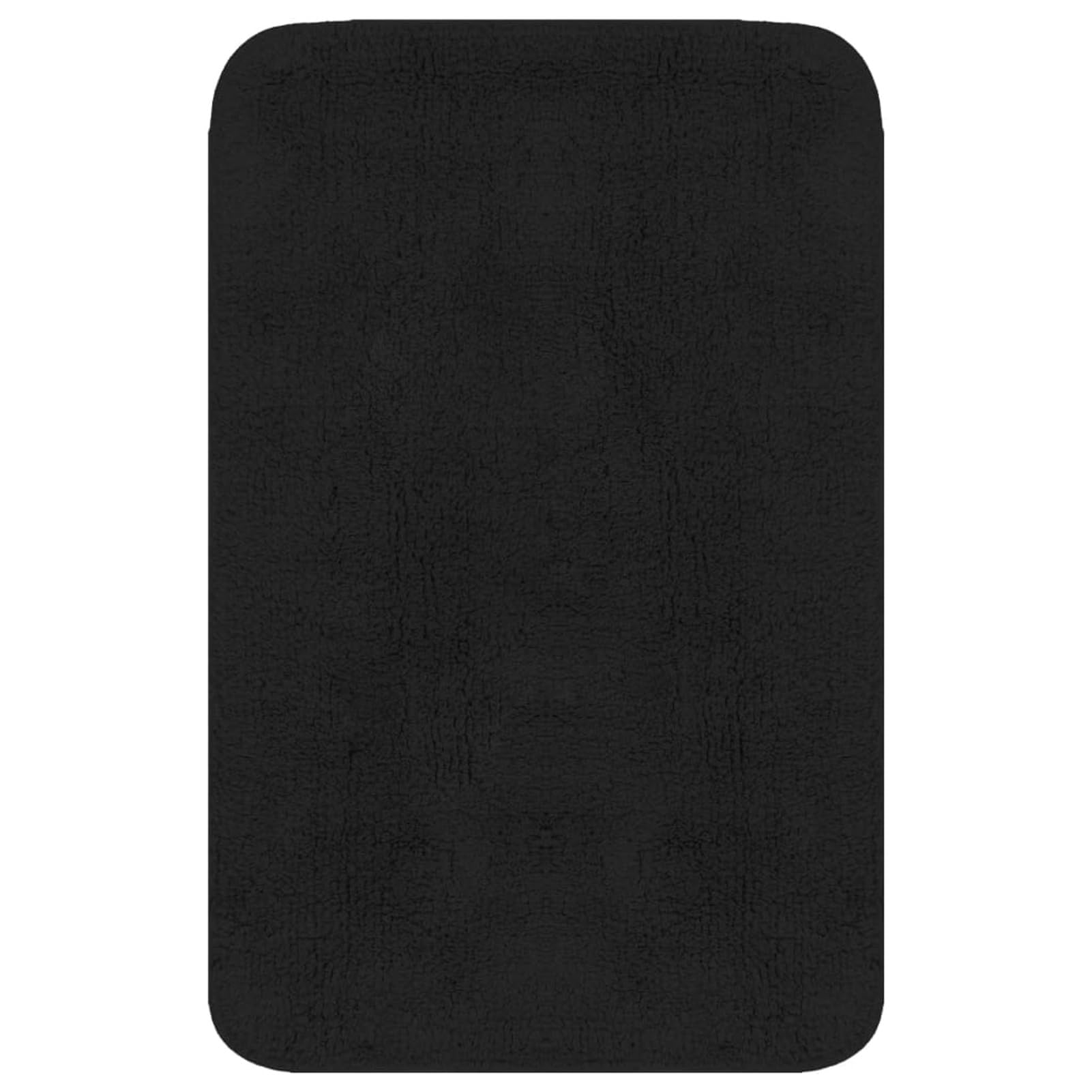 Gecheer Set di tappetini da bagno, 3 pezzi, set di tappeti da bagno, tappetino da bagno con telaio e tappetino per WC, in cotone, antistatico, facile da pulire