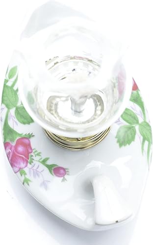 Miniatura 8 de Lámpara de porcelana y vidrio de queroseno lámpara de aceite de mesa