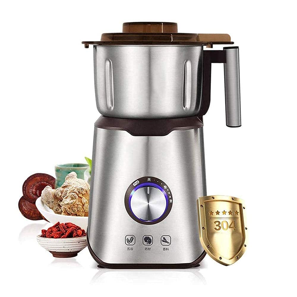 Frantoio per Cereali Macinacaffè Elettrico, 600 W Potente polverizzatore per spezie a Lama con 1200 ml di Grande capacità per Erbe secche, Noci, Semi, Fagioli, Lame in Acciaio inos