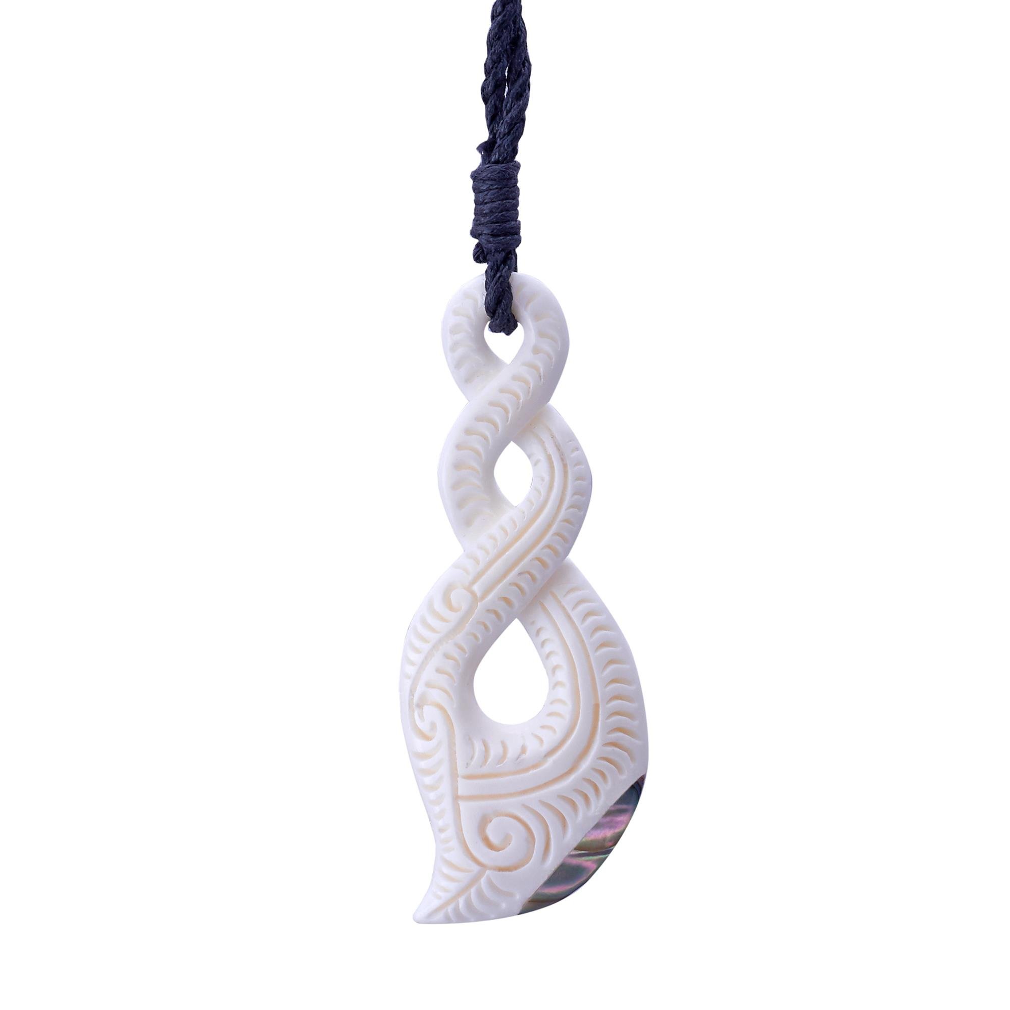 Collier Bois Maori Triple Vrille - Marron - Marque 81stgeneration - Neuf Avec Étiquettes
