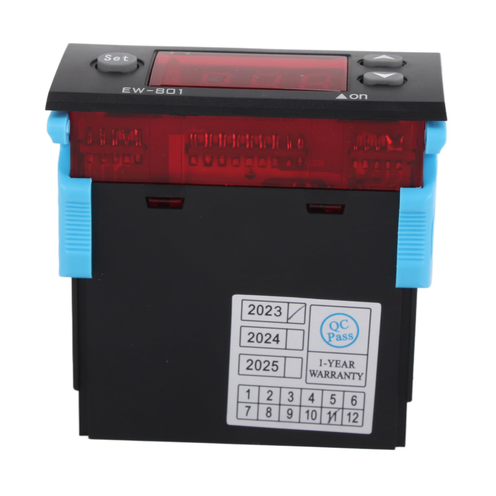 Eujgoov Termostato Differenziale Digitale, Regolatore di Temperatura Multifunzione AC 220V 5A con Sonda Sensore per Scaldabagno Solare, Termostato