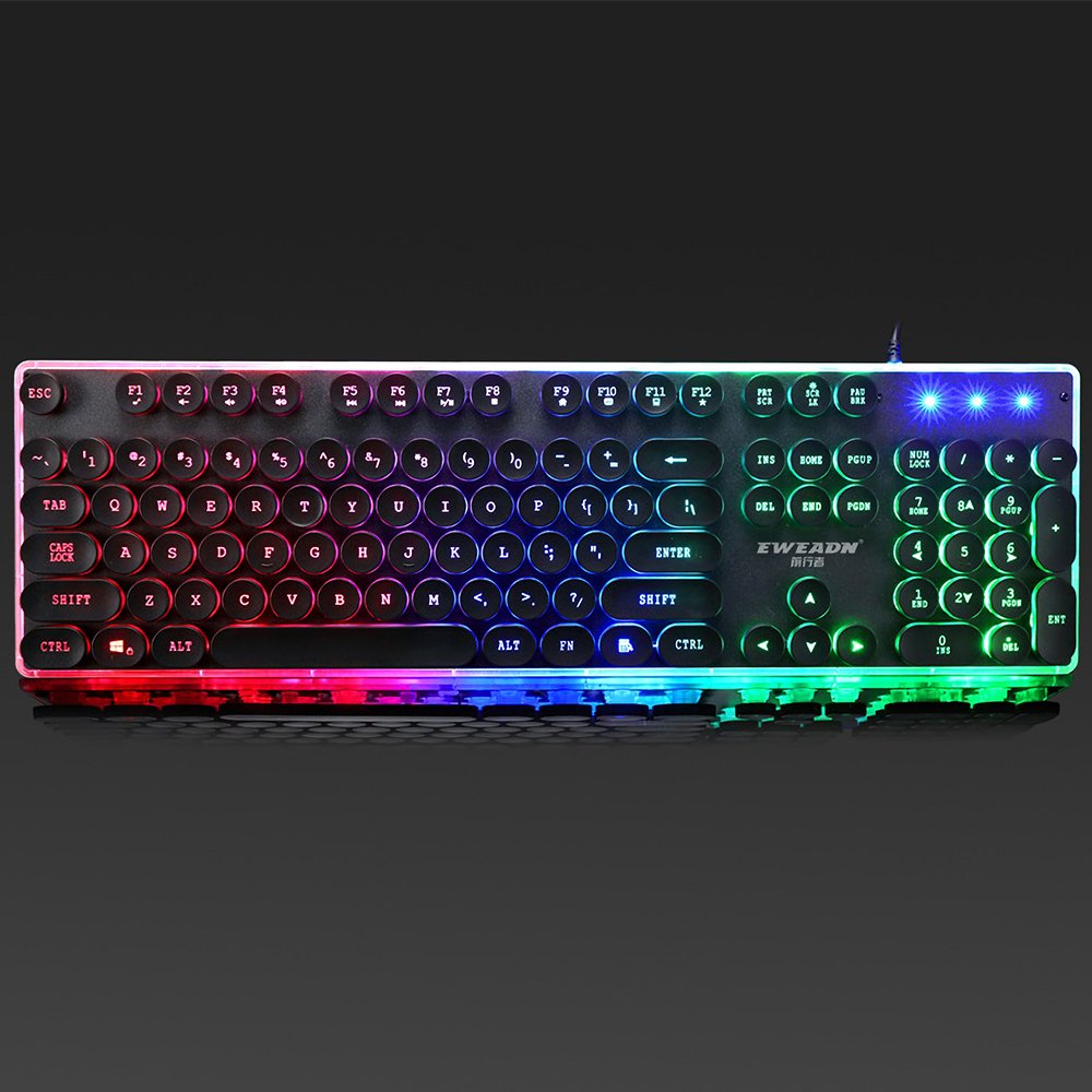 Amazon | ゲーミングキーボード 有線 バックライト イルミネーション