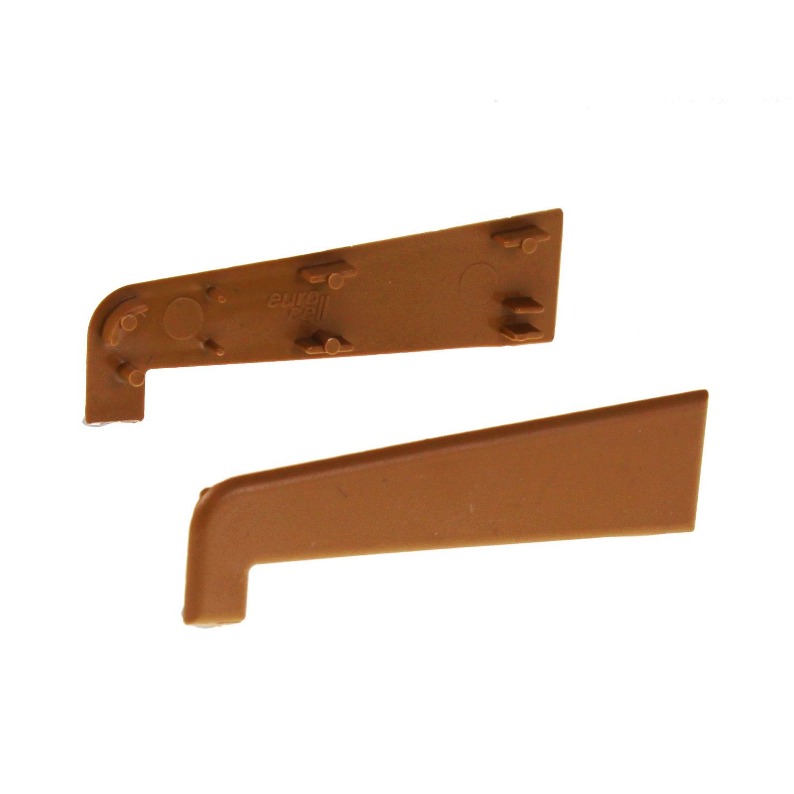 1 x Pair of Caramel End Caps for 150mm uPVC Plastic Window/Door Sill