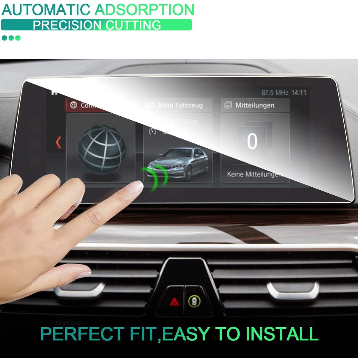 Brotect Glass Screen Protector Film Compatible With BMW Facelift
