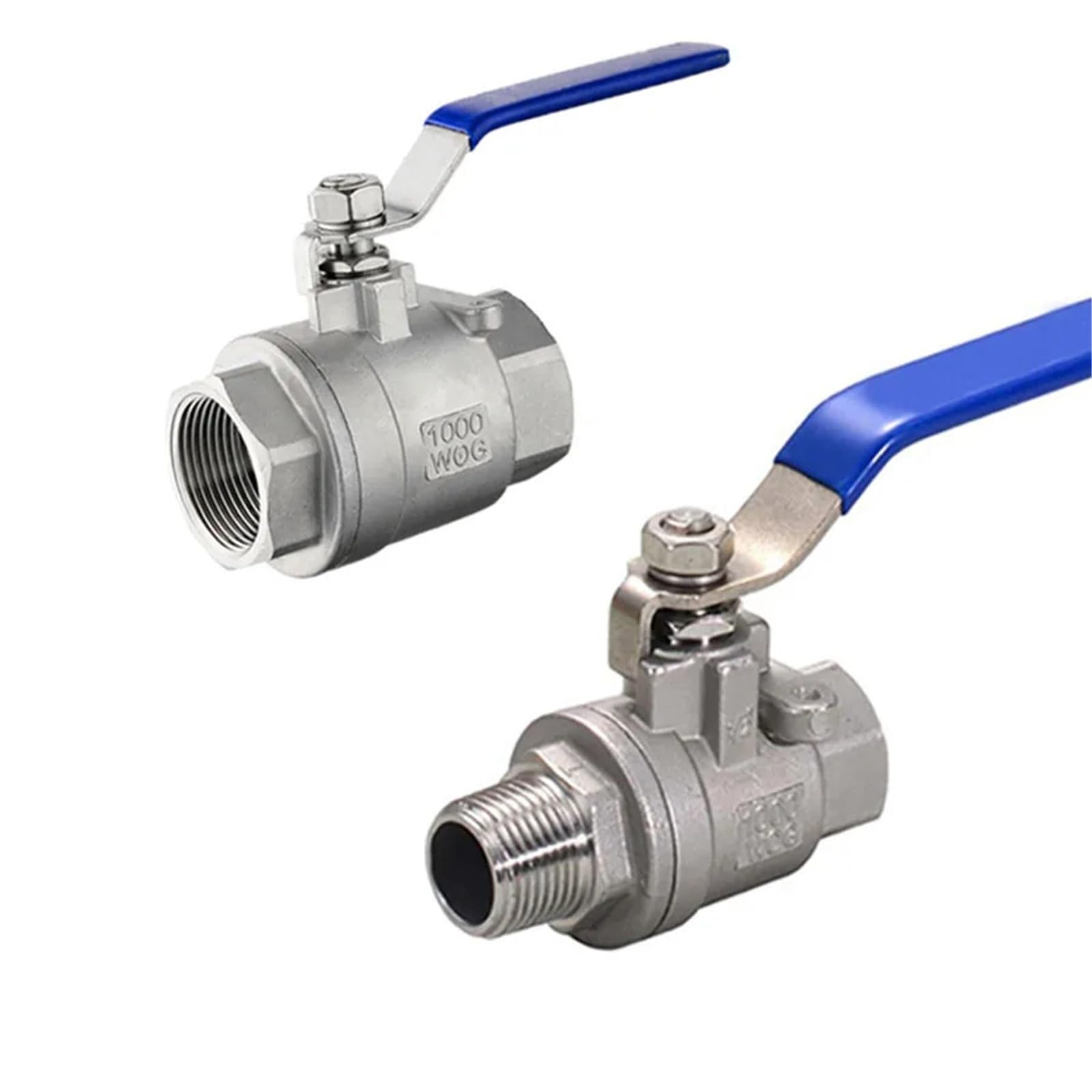 Vanne à bille inox 304 femelle 1"1/4 anti-fuite pour tuyau eau et jardin