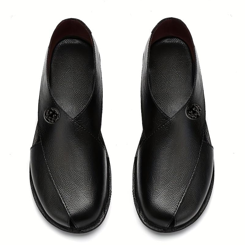 Men's Hollow Breathable Overshoes Leather Sandals, Comfortable Non-Slip Rubber Soles Durable Beach Water Shoes, Suitable for Men Outdoors4