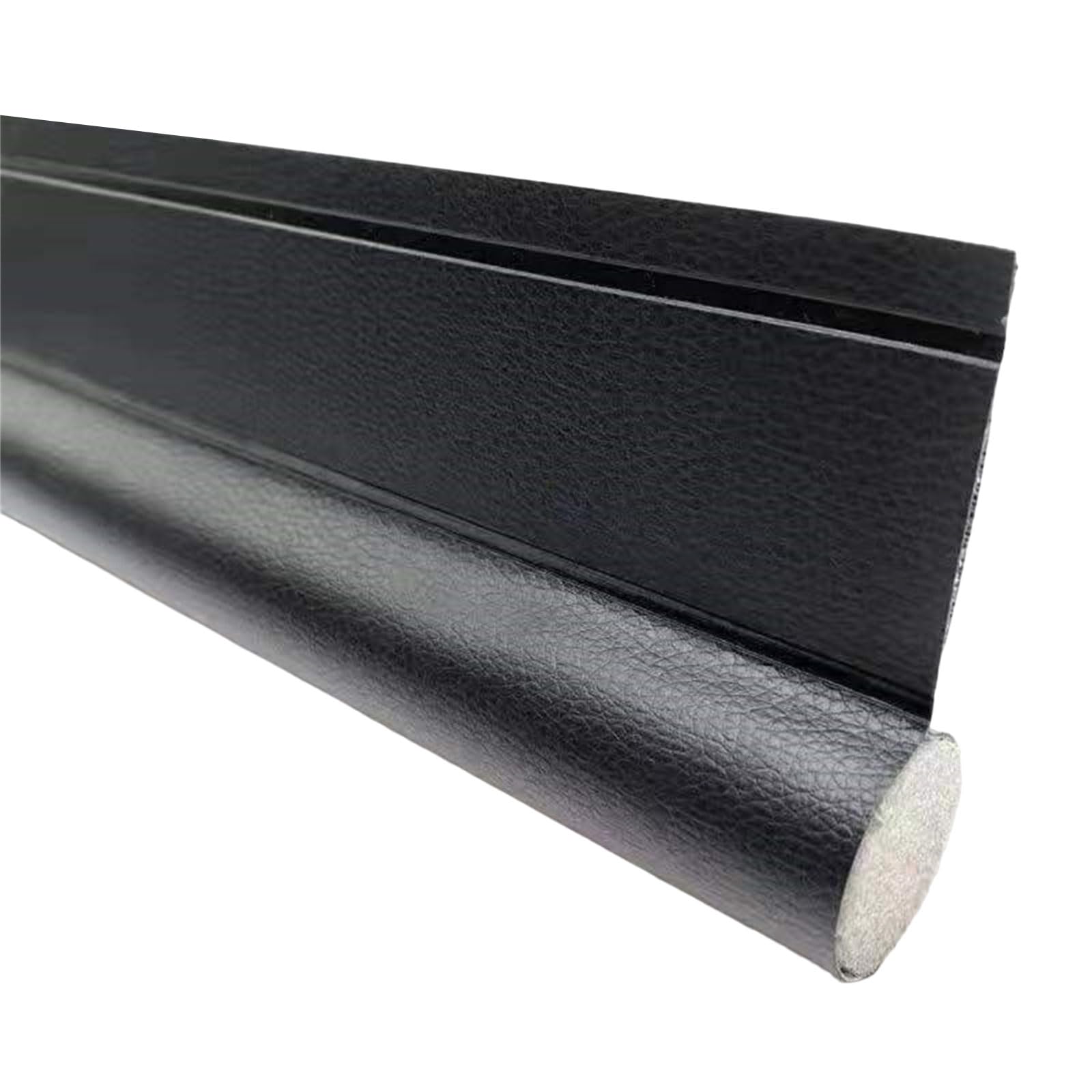 Fentency Black & White Duty Door Seal Weather Stripping Leather Door Strips For Reduced Disturbances Block Out Draft & Seal Strips