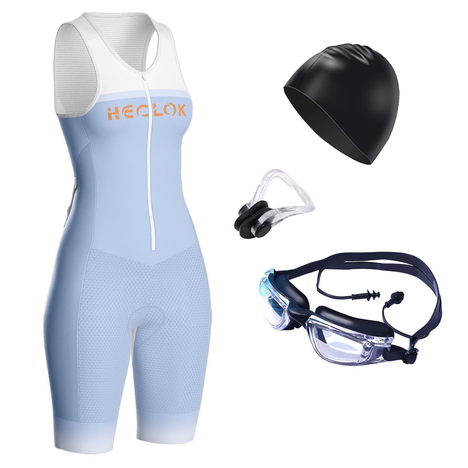 Ensembles de Maillot Cyclisme pour Femmes Combinaison à sans Manches vélo vêtements Pro Triathlon Costume Skinsuit,Séchage Rapide Rembourré Skinsuit,Motifs Personnalisables