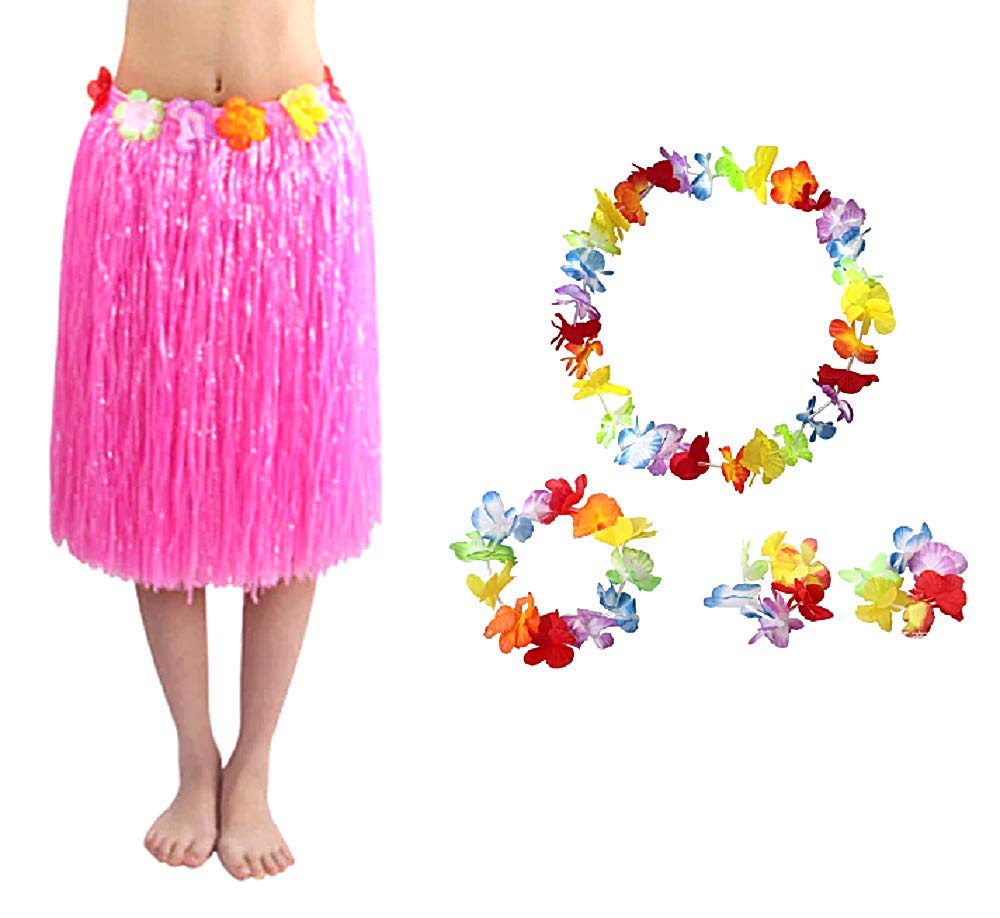Lovelegis Hawaiian skirt, skirt, Hawaii, necklace, crown, bracelets, Moana, Vaiana, Oceania, Accessories, Disguise, Carnival