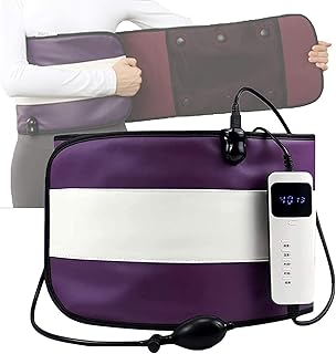 Weight Loss Massage Belt, Electric Weight Loss and Fat Reduction Equipment, Electric Weight Loss and Fat Reduction Equipment, Suitable for Men and Women, Heating Fat Burning,A