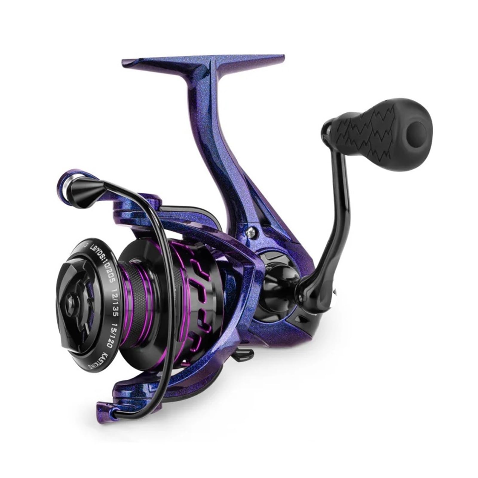 Mulinello da pesca spinning Leggero ingranaggio in alluminio Rotore aerodinamico 6.2:1 25LB Max Drag