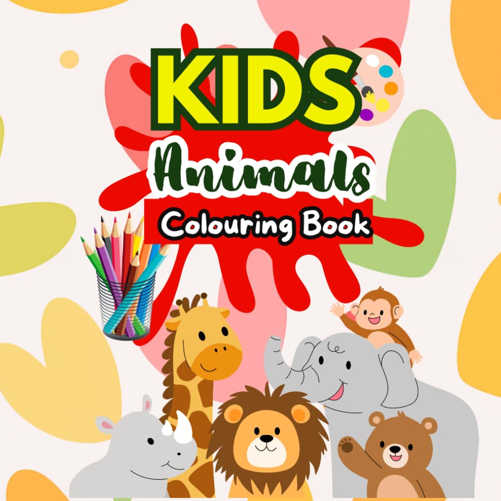 Kids Animals Colouring Book