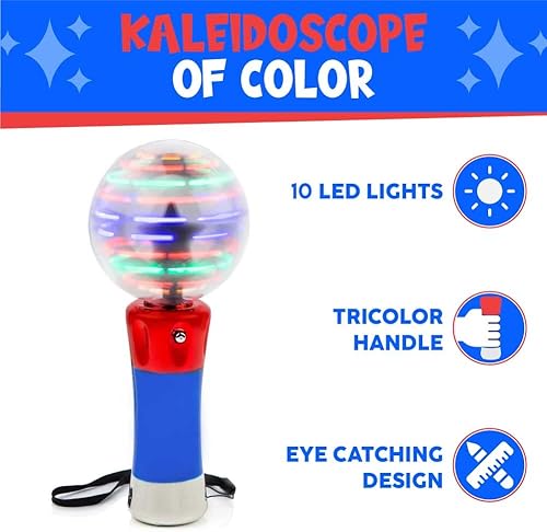 Miniatura 3 de Toysery Juguete giratorio con luz mágica para niños, varita de luz LED para niños y niñas. Proporciona emocionantes juguetes sensoriales para autismo