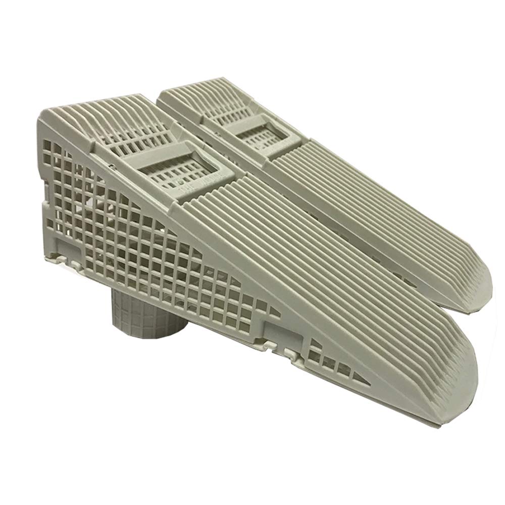 The WedgeGutter Guard - Eliminates Downspout Pipe Clogs From Leaves and Debris - 2-Pack (2 pack, Grey)