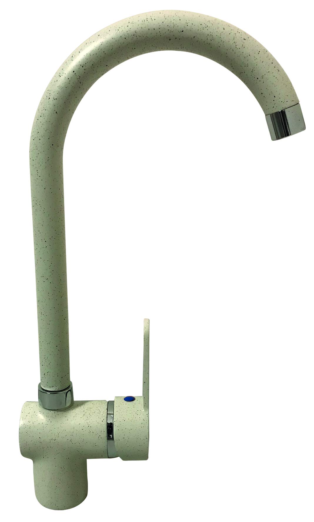 Rubinetto Mod. Posillipo Adatto Per Lavello Cucina Con Miscelatore Monocomando. Moderno E Girevole (Colore Avena) - 4