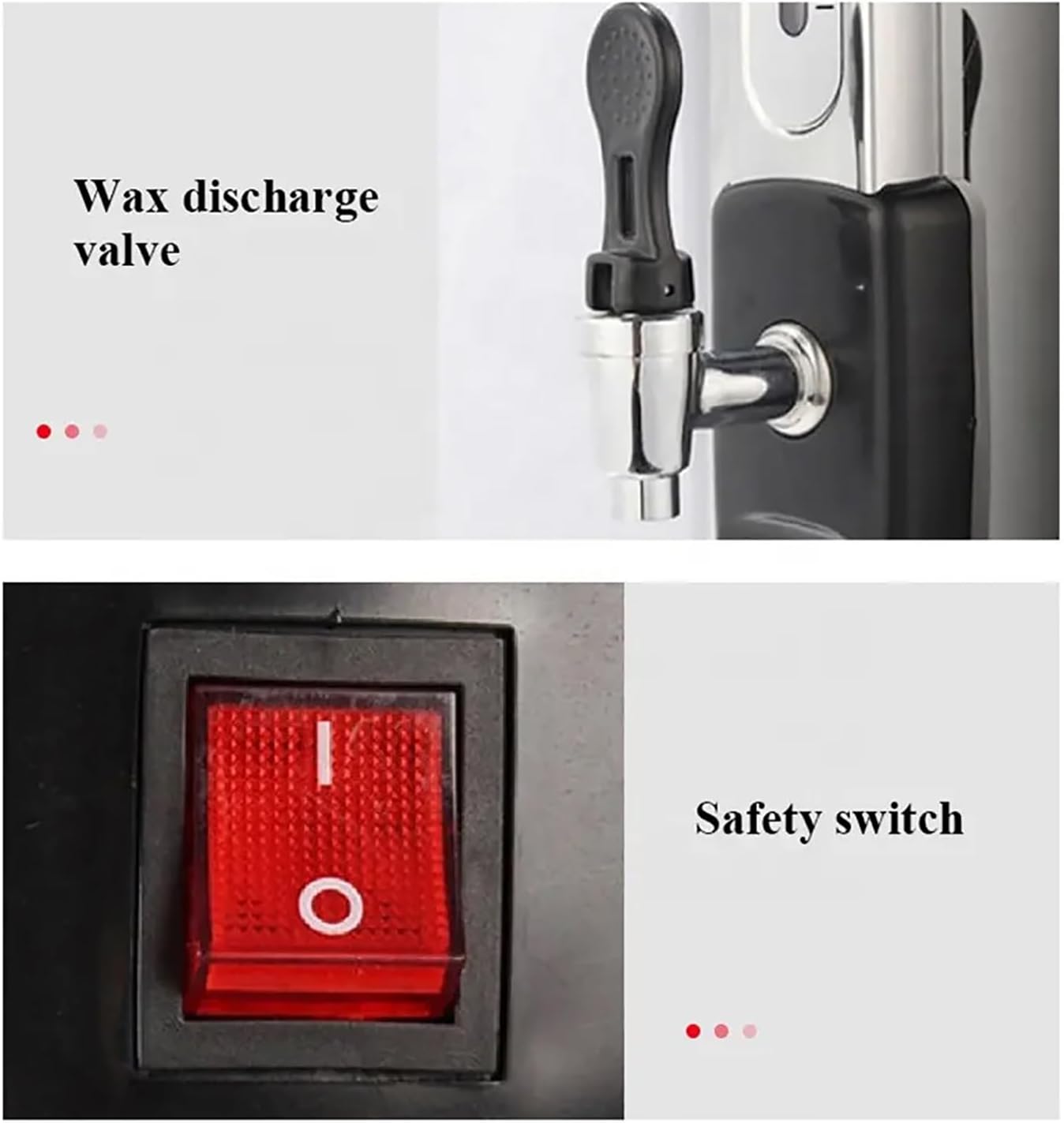 ERICAT Digital Wax Melting Pot, Wax Melting Mold Making Machine with Nozzle Design, 30℃-110℃ Adjustable Temperature and Anti-Dry Burn Protection, Fast Heating & Keep Warm, for Melting Vegetable Wax