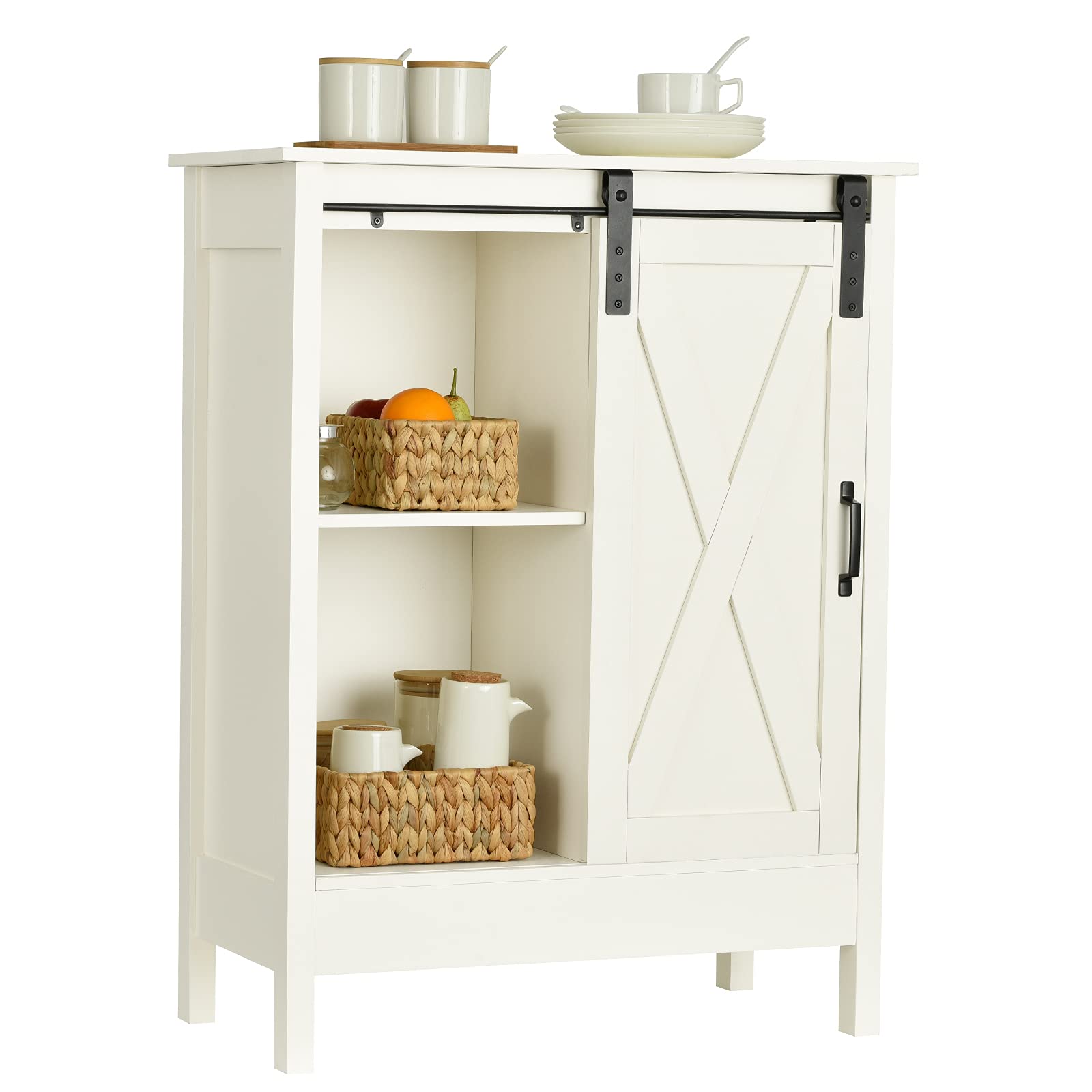 Buy ELONG HOME Farmhouse Buffet with Sliding Door, Buffet & Sideboard