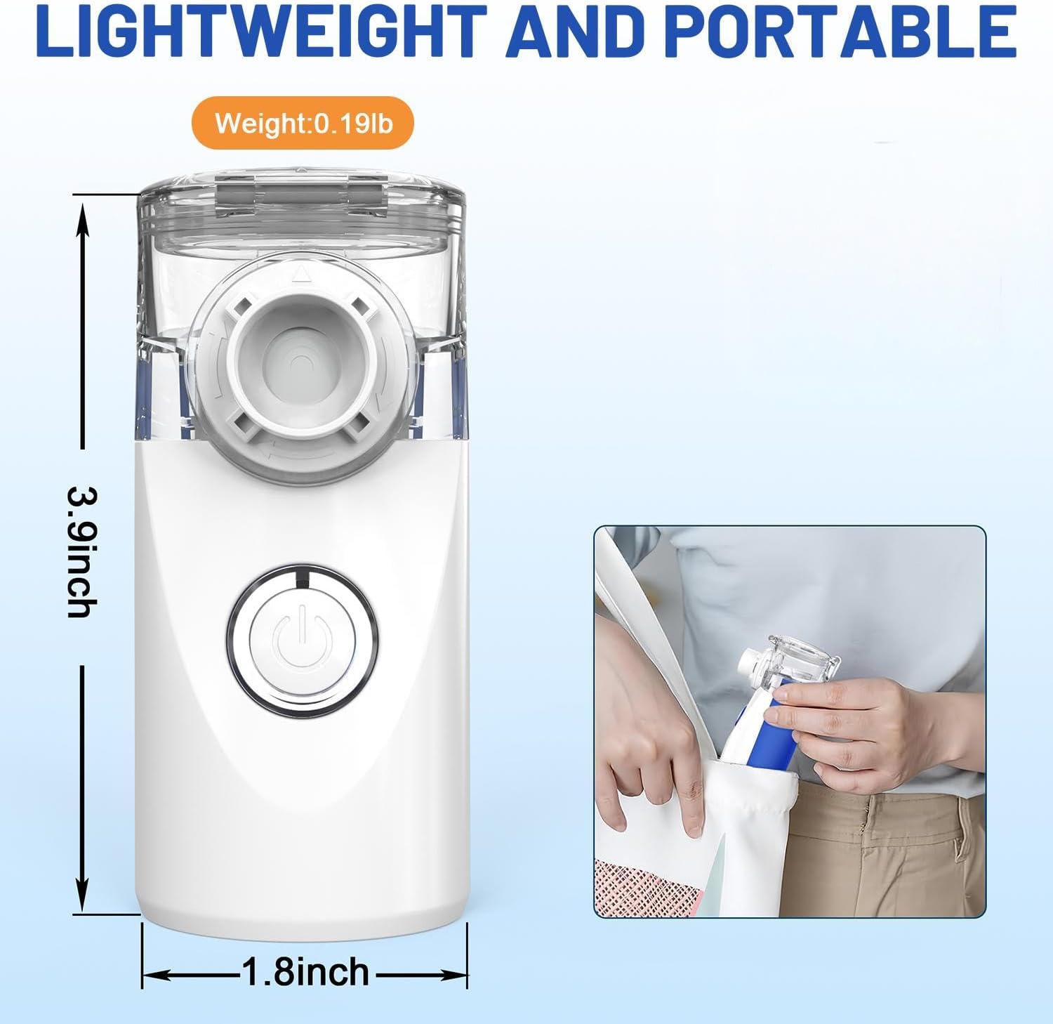 Nebulizer for Adults Kids, Portable Nebulizer with 2 Masks Mouthpiece, Quiet Working, 2 Adjustable Mode, Rechargeable Inhaler Machine for Travel Home Use, Hailie Sensor Nebulizer for Adults Kids, Portable Nebulizer with 2 Masks Mouthpiece, Quiet Working, 2 Adjustable Mode, Rechargeable Inhaler Machine for Travel Home Use, Hailie Sensor