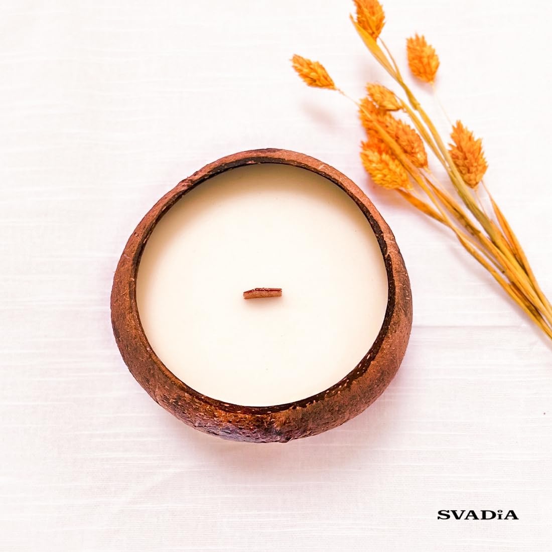Candele Profumate al Cocco | Cera di Soia Naturale in Guscio di Cocco con Oli Essenziali | Ecosostenibile e Artigianale | Decorazione per la Casa e Design d'Interni