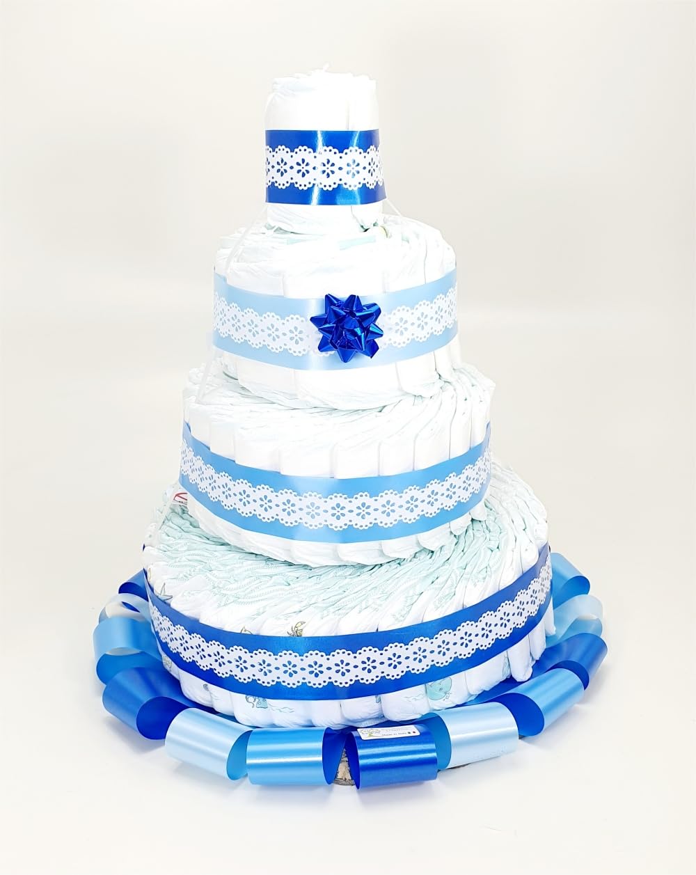 Torta di Pannolini 4 Piani Azzurra