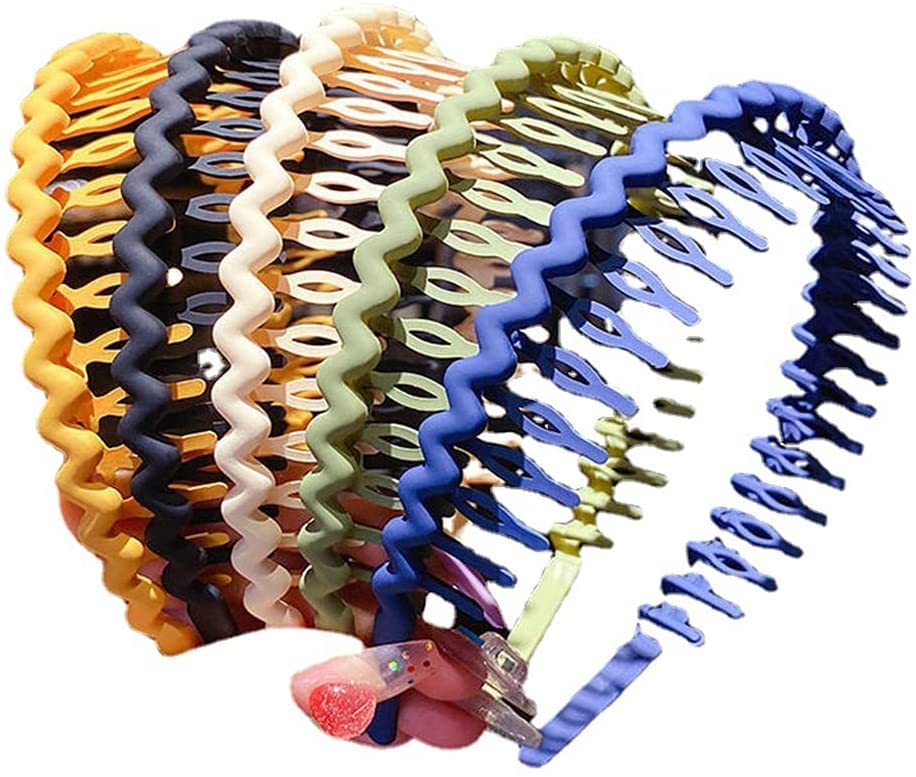 BELICIA 6 PCS Non Slip Teeth Headband Candy Color Plastic Girls Headbands for Kids Fashion Girl Hair Accessories (Color 6) (B09T65L418) Amazon Price History, Amazon Price Tracker